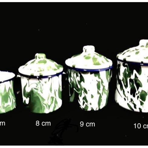 Mug 8Cm Mug Tutup Cangkir Seng Gelas Enamel Motif Blirik, Gelas Motif Blirik, Cangkir Jadul, Gelas S