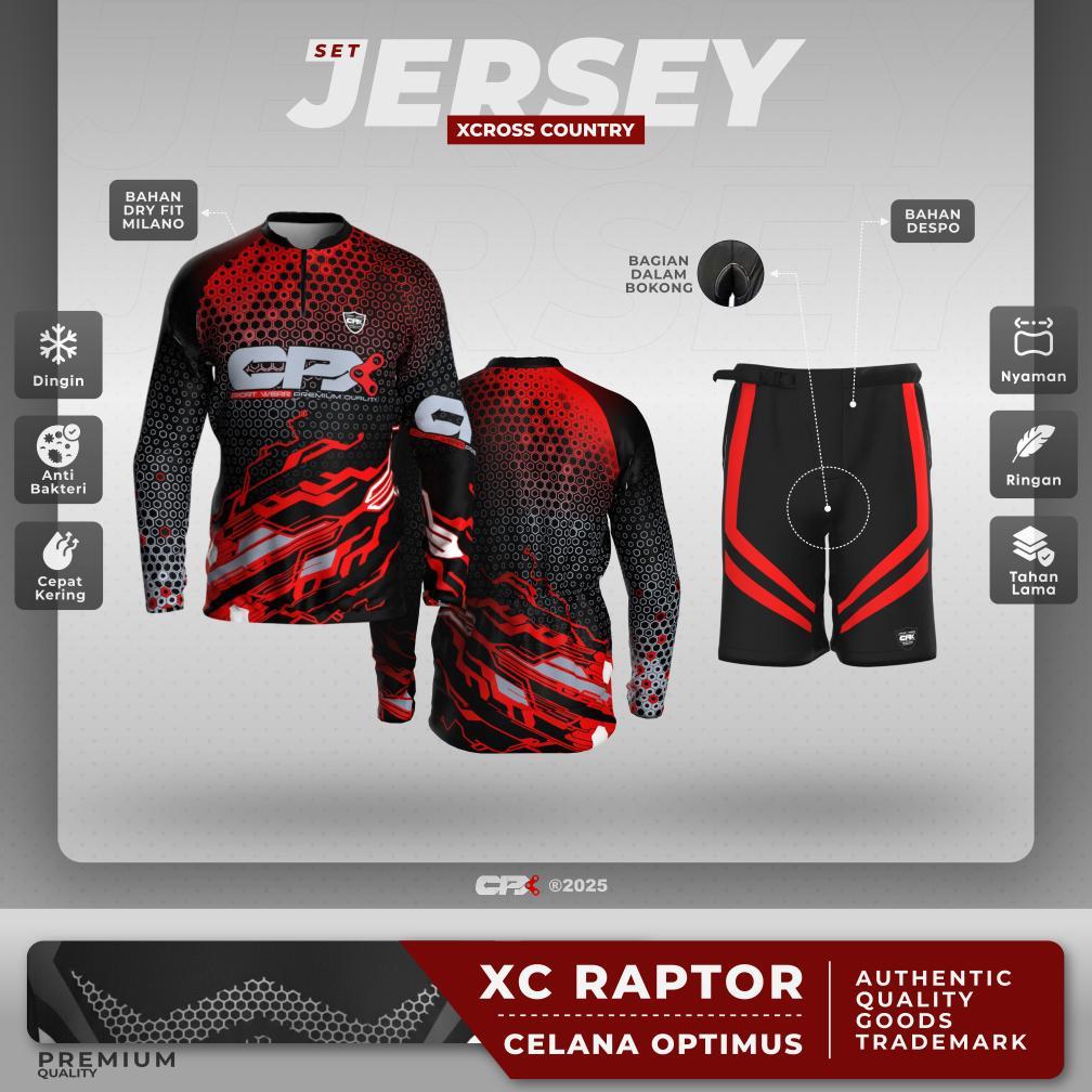 BESTPROMO CPX Setelan Baju Jersey Sepeda MTB / Baju Roadbike Kaos Milano Premium Dan Celana Sepeda G