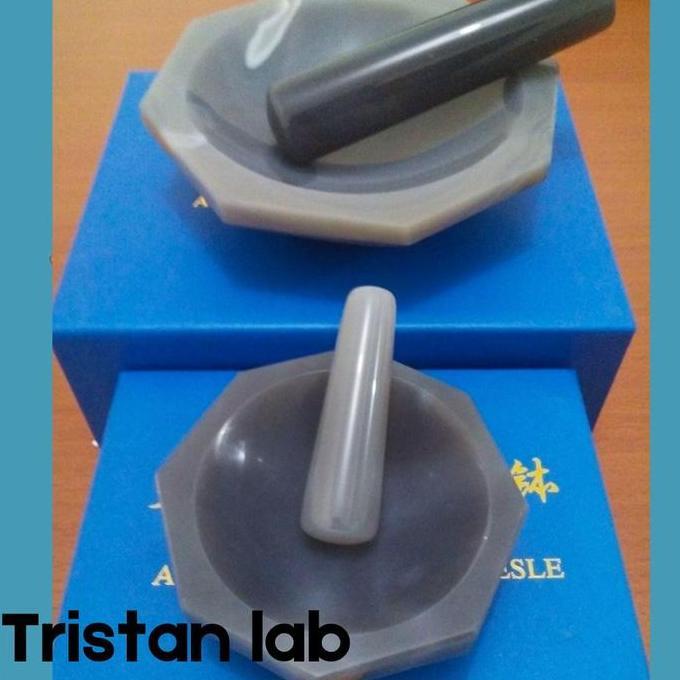 Agate Mortar and Pestle Batu Alam Agate Diameter 60 mm