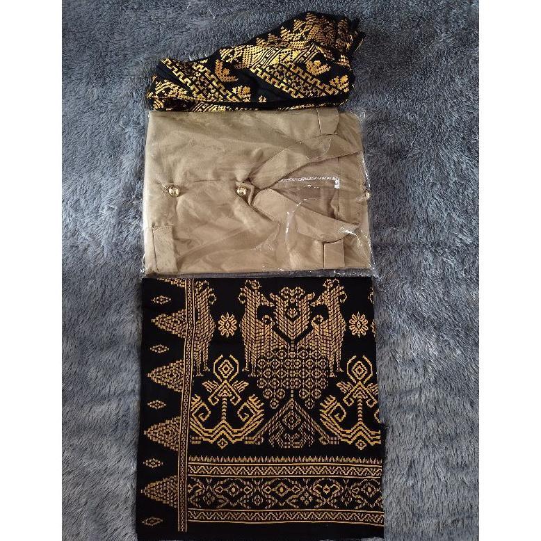 Best Seller Set Baju Adat Lombok Laki2 Dewasa Katun S-Xxl