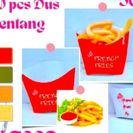 Box French Fries - Dus French Fries Kecil - Dus Kemasan Kentang Goreng