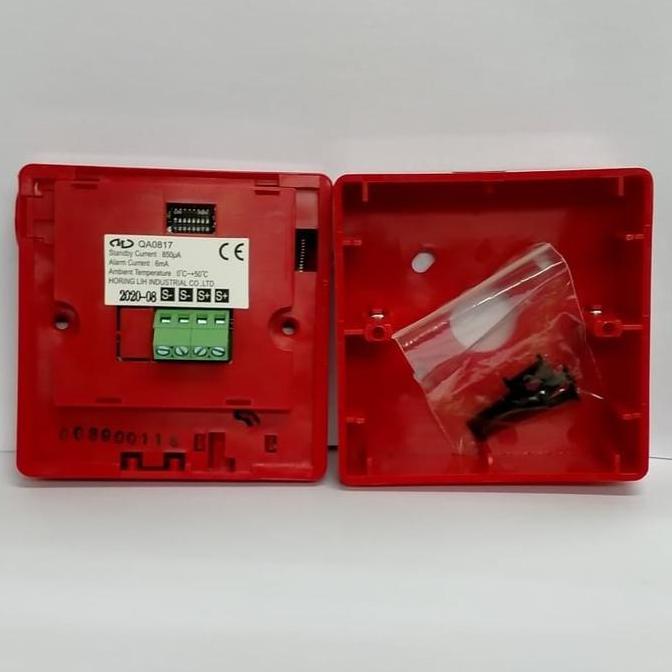 HORING LIH QA-817 QA817 ADDRESSABLE MANUAL BREAK GLASS CALL POINT PUSH FIRE ALARM HORINGLIH