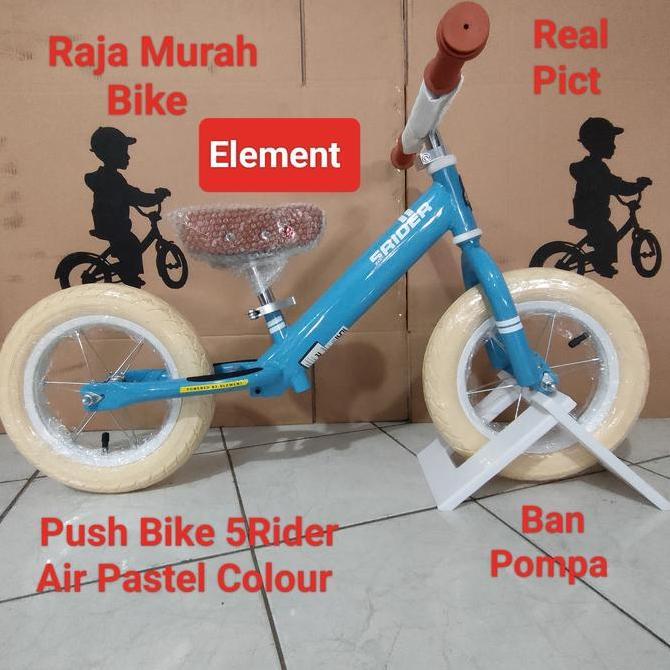 Push Bike Element 5Rider Air Pastel Colour Sepeda Balance Bike Element