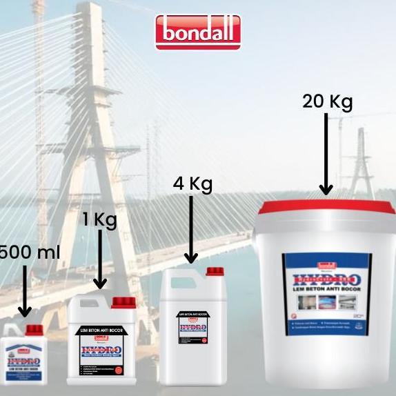 Ready BONDALL HYDRO LEM BETON ANTI BOCOR 4KG Lem beton anti bocor