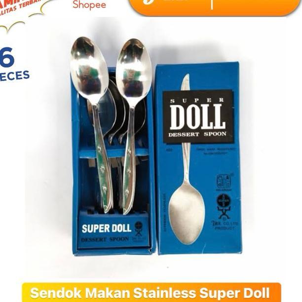 Sendok Makan Stainless Super Doll 1 Box Isi 6Pcs (1/2 Lusin)