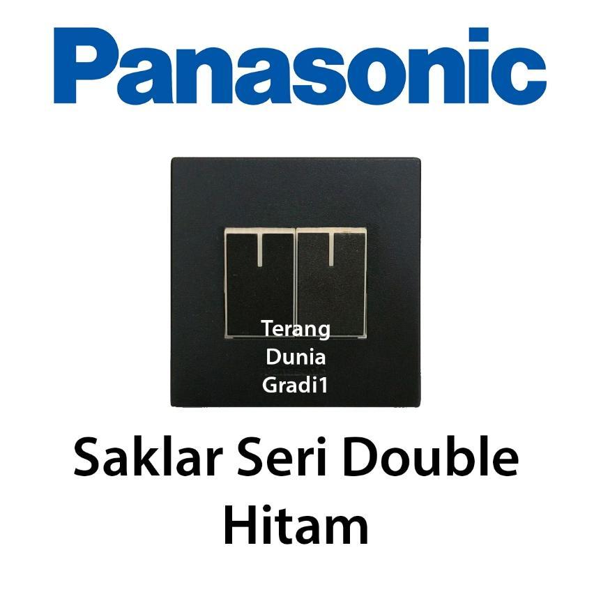 Saklar Seri Hitam Panasonic Saklar Double Hitam Panasonic Panasonic Saklar Double Hitam Saklar Seri 