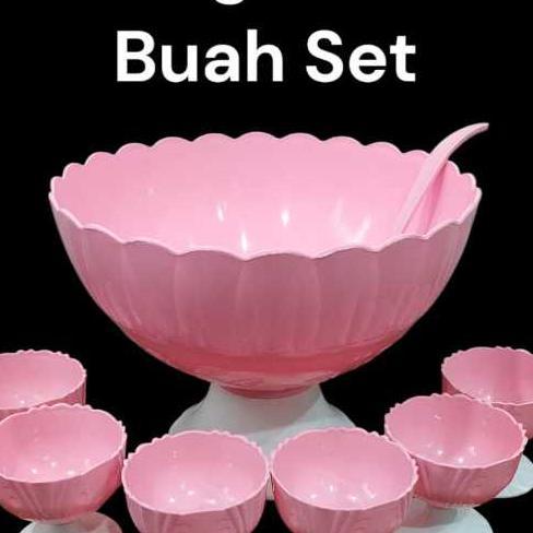 Mangkok Es Buah Plastik Tebal 1 Set Warna
