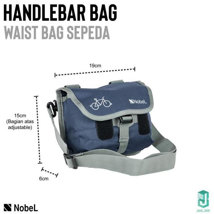 Tas Sepeda / Tas Stang / Bicycle Waist Bag / Handlebar Bag / Nobel