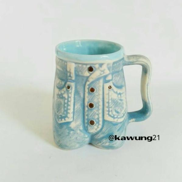 Mug Jeans Keramik Unik Gelas Cangkir Lucu