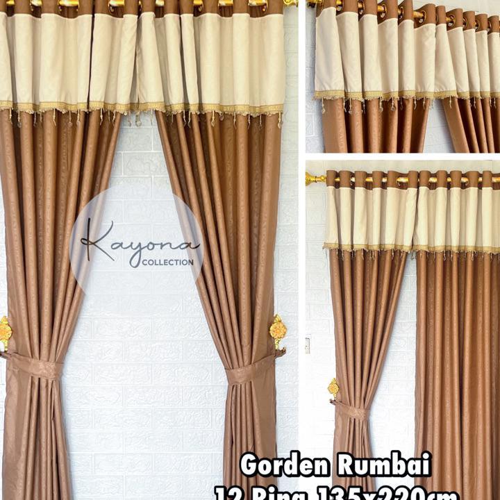 Gorden Rumbai Renda Kirstal Gorden Poni Rumbai Gorden Pintu Dan Gorden Jendela Gorden Embos Gorden S