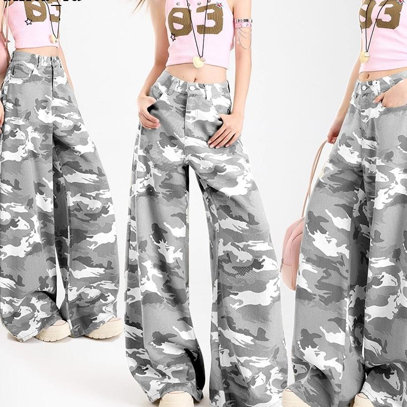 Celana Army Wanita Celana Camouflage Wanita Celana Denim Wanita Streetwear Wanita