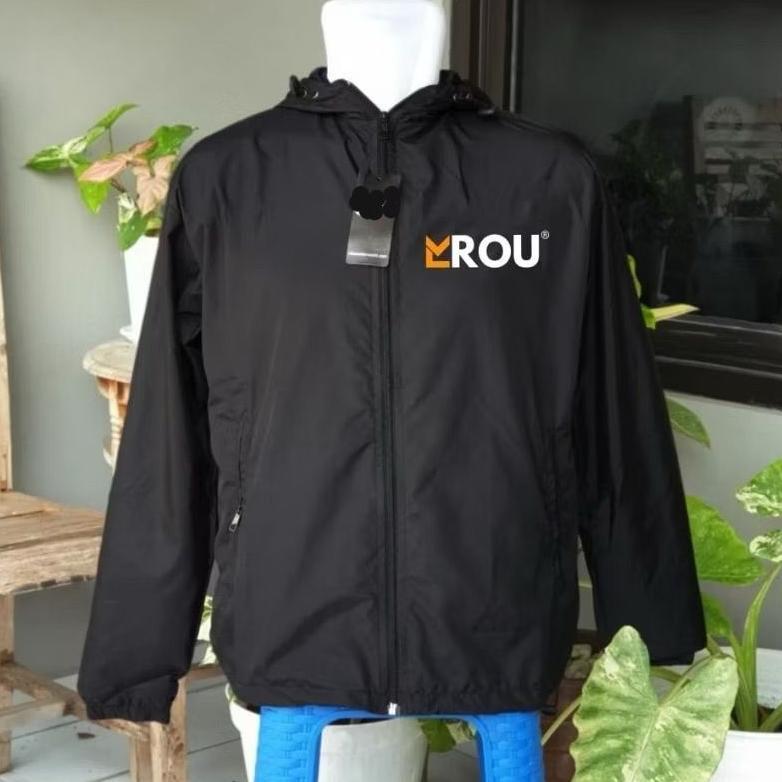 BESTPROMO Jacket Olahraga Parasut Waterproof Outdoor Hiking Sportwear Anti UV Saku Resleting Pria Wa