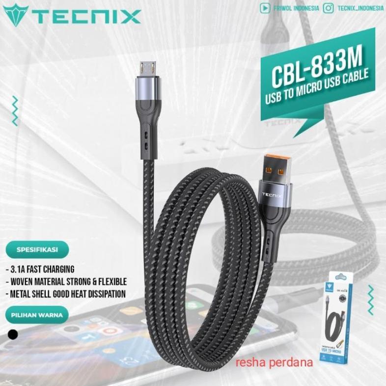 PROMO TERBARU [ MICRO ] Tecnix cabel data CBL 883 usb cable  3.1A fast carging original tecnix