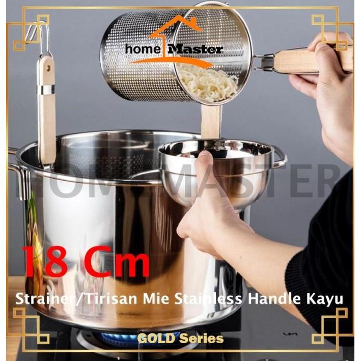 Strainer/Tirisan Bakmi/Mi/Mie/Ramen Makanan Stainless 18 Cm SMLB18