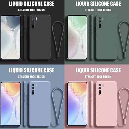 Ready Case  untuk Oppo Reno 3 / a91 Ultra Baby Skin FREE tali Silicone Square Cover