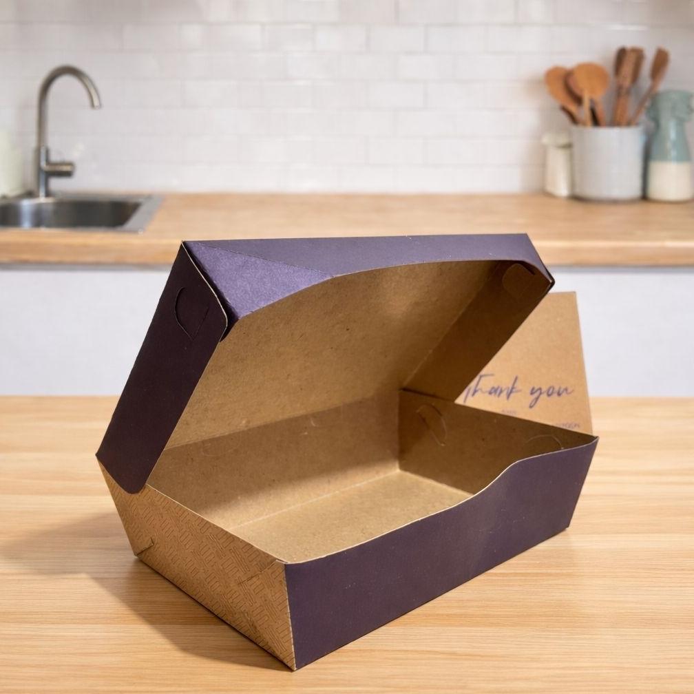 BIG PROMO Paper Lunch Box size ( L )  Kraft Laminasi  Kotak Dus Makan Ayam Nasi Goreng Bakar Geprek 