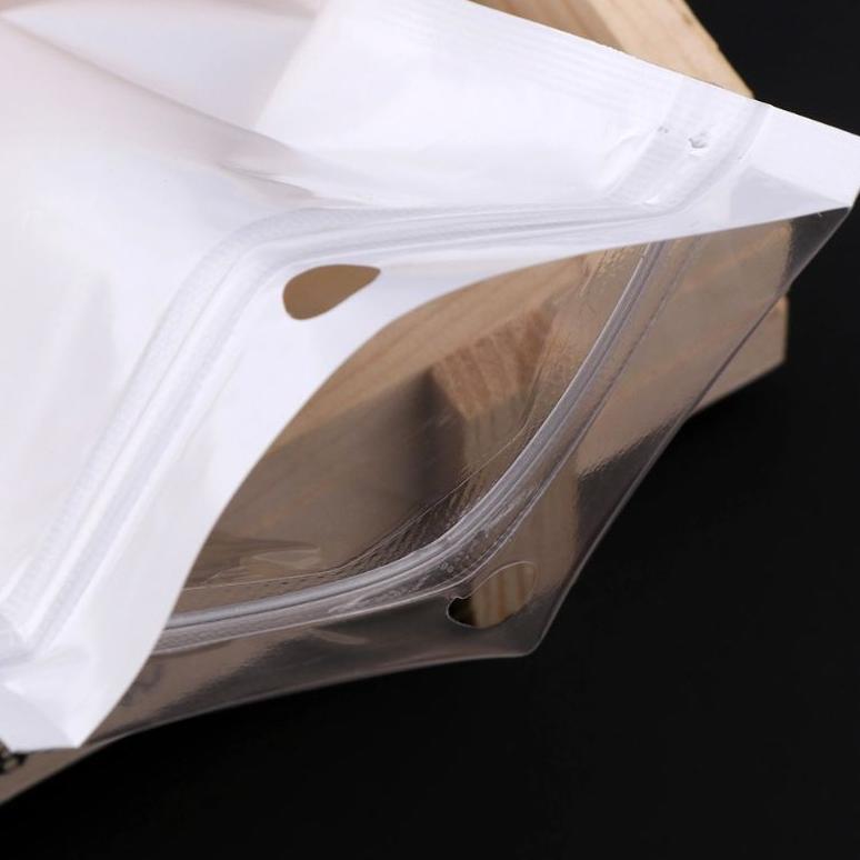 BEST SALE PLASTIK KLIP ZIPLOCK PUTIH SUSU TRANSPARAN STICKER STORAGE BAG AKSESORIS BANYAK UKURAN 6X1