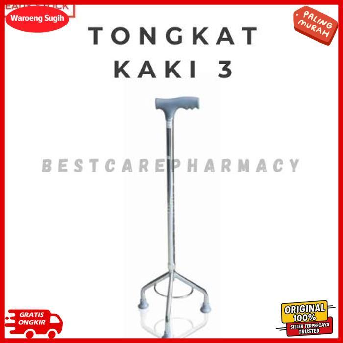 Tongkat (Kaki 3 Chrona Care @1 Pcs) - Alat Bantu Jalan Untuk Lansia