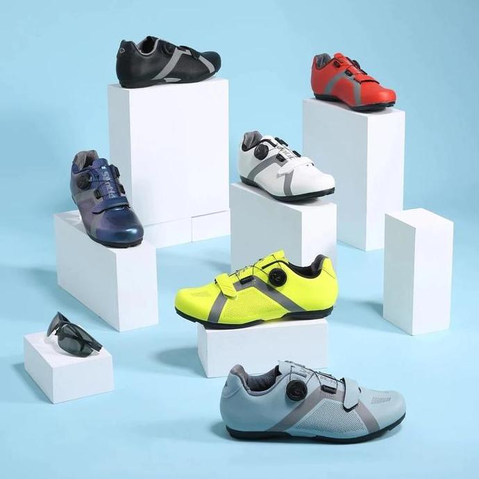 Santic Sepatu Sepeda Pria Non Cleat Roadbike Apollo 2.0 S20016 Cycling Non Lock Men Shoes Rotating B