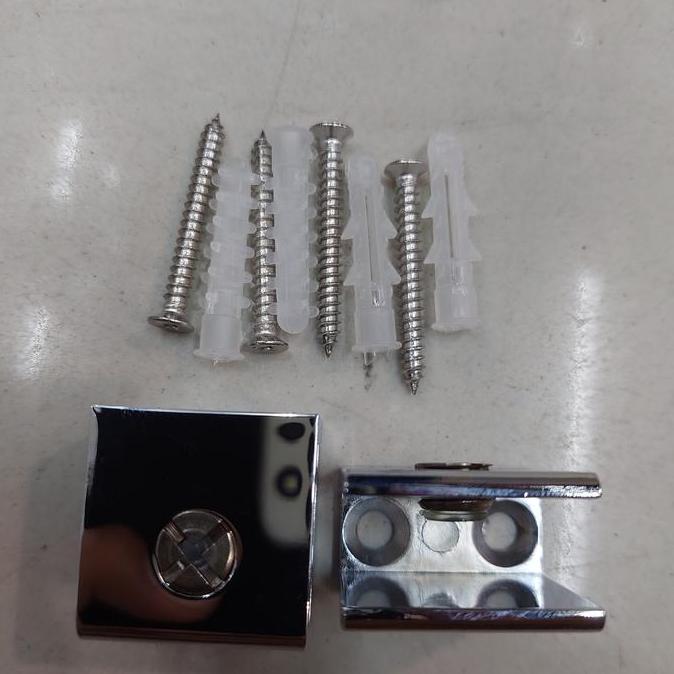 Ready Plat Kaca / Breket Kaca / Dudukan Kaca / Braket Plangset Kaca