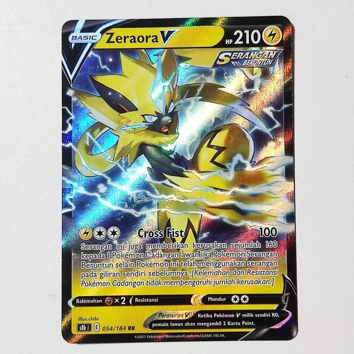 Zeraora V RR 054/184 S8b - Kartu Pokemon Indonesia