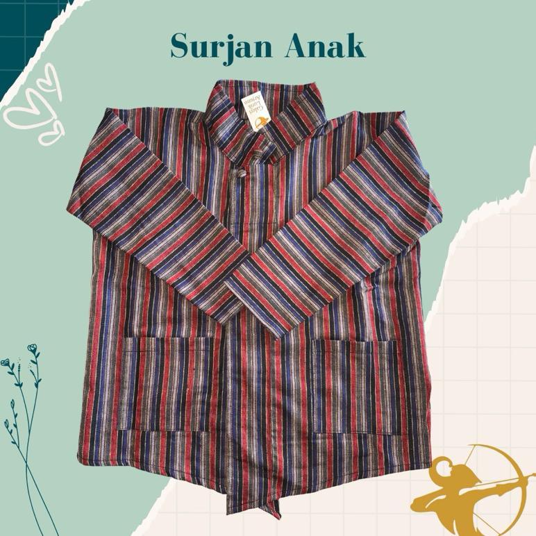Best Seller Surjan Anak Lurik Arjuno Baju Adat Jawa Anak Laki Laki Beskap Anak Kostum Tradisional Ka