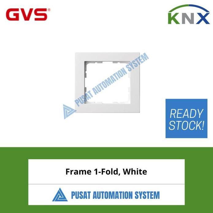 KNX GVS Frame 1 fold White, Plastic murah