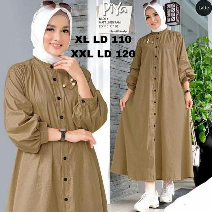 Termurah / Hot Sale Dress Piya Terbaru Tunik Kekinian Pakaian Wanita Tunik Masakini Tunik Malaysia L