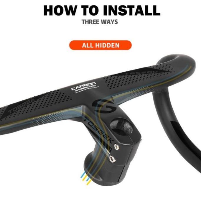 Toseek Tr5500 Full Internal Cable Routing Road Bike Handlebar Dropbar