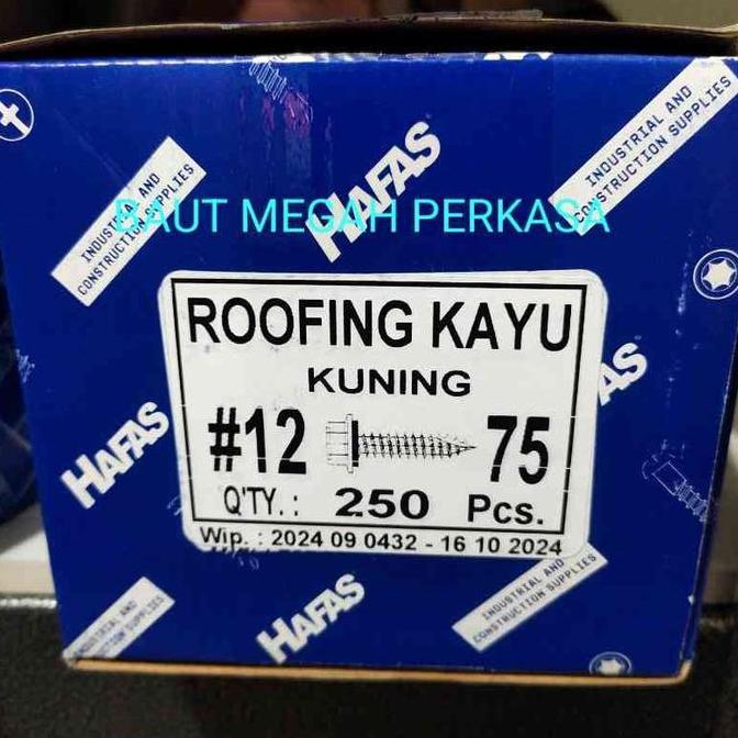Sekrup Roofing Kayu 7.5cm (1 dus =250 pcs)