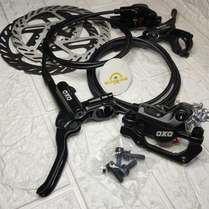 Disc Brake Hydraulic Hidrolik OXO HD-M220 Rem Cakram Hidrolis Include Rotor 160mm Sepeda MTB Lipat R