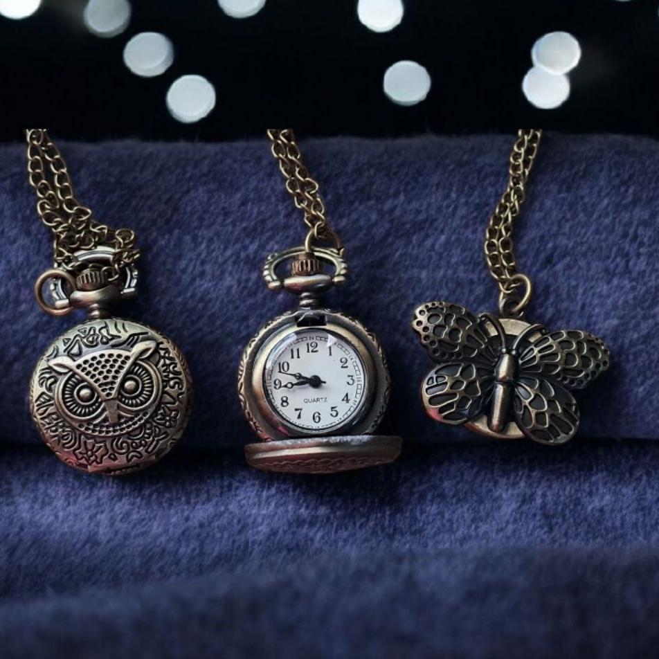Jam Kalung Vintage | Jam Kalung Antik| Jam Kalung Pria Dan Wanita| Kado Istimewa | Pendant Watch Mur