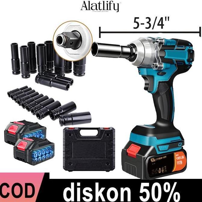 BLAZONE impact pembuka baut 21V Baterai Semua motor tembaga Cordless Kunci Impact 588VF / 388VF Impa