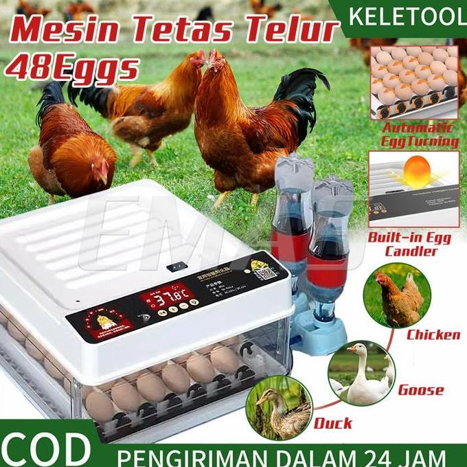 ATHHINE 48 Egg  Mesin Tetas Telur  Mesin Alat Penetas Tetas Telur  Smart InCubator  Full Otomatis Di
