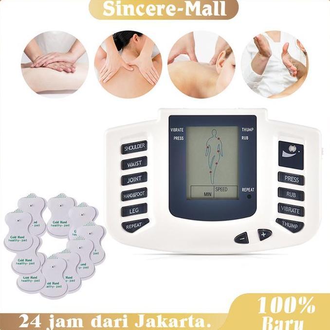 XIMVHE Alat Pijat Akupuntur Elektrik Alat Terapi Listrik Gel Pad Alat Pijat