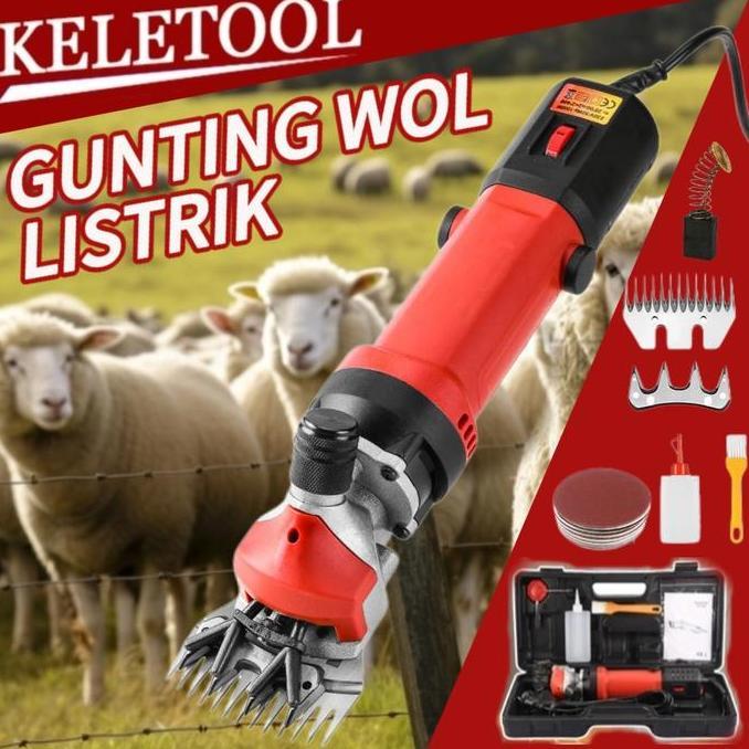 ATHHINE Alat Cukur Bulu Domba Pencukur kambing listrik Mesin pisau cukur bulu clipper domba  Alat Pe