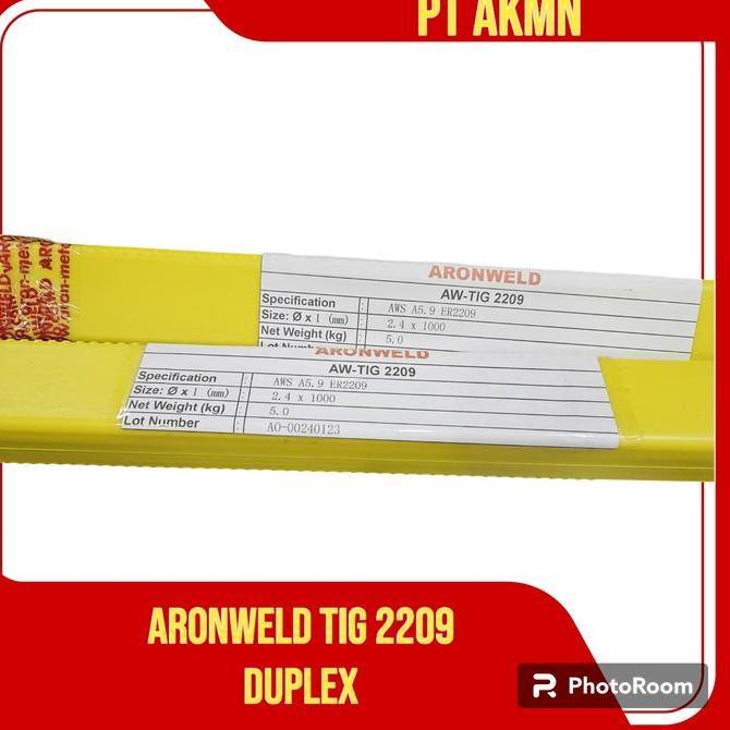 Aronweld TIG 2209 Duplex 2.4MM | Kawat Las STAINLESS DUPLEX Argon ER2209 | pack 5kg