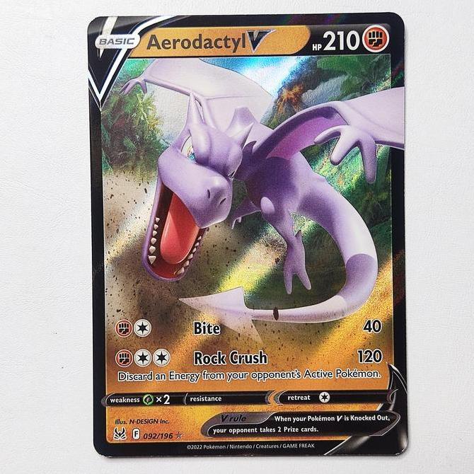 Aerodactyl V 092/196 - Lost Origin Pokemon Card English