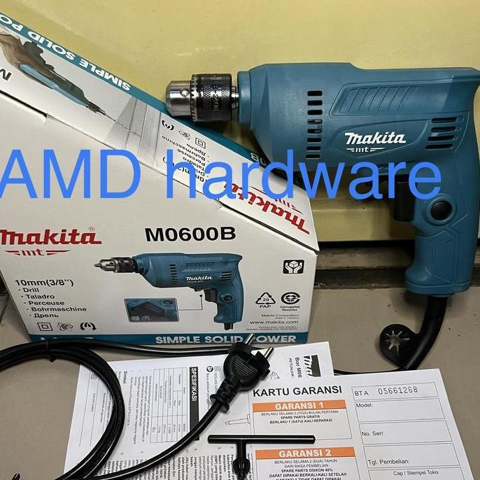 ORIGINAL MAKTEC MT60 MESIN BOR TANGAN LISTRIK 10MM Makita Japan MT 60