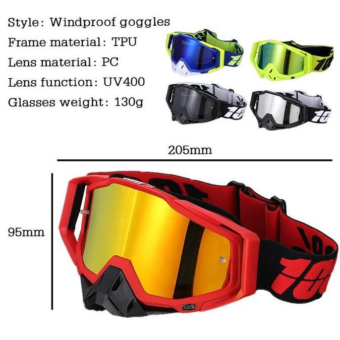 BLAZONE Goggle Helm Trail JPX/KLX/CRF Kacamata Motocross Supermoto Anti Kabut