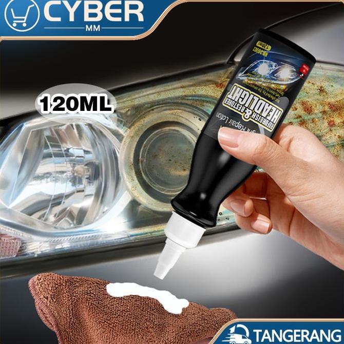 CHONELIO 120ml Headlamp Polish Mobil Efektif Pembersih Headlamp Mobil Yang Buram Auto Detailing Head