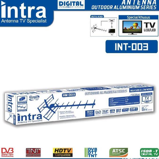 Antena Digital Luar Intra 003/ Antena Outdoor Int-003 Tv Tabung Led/Lcd Terlaris