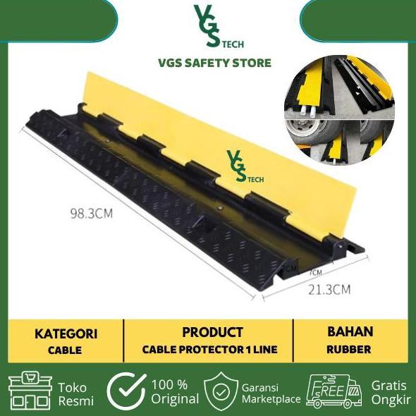 Cable Protector Pelindung kabel  Speed Bump 1 Line