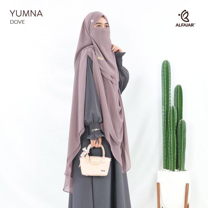 Chiusura- Alfajar - Pasmina Bandana (Pashban) Instan Ceruty Yumna Dua Layer Free Cadar Tali