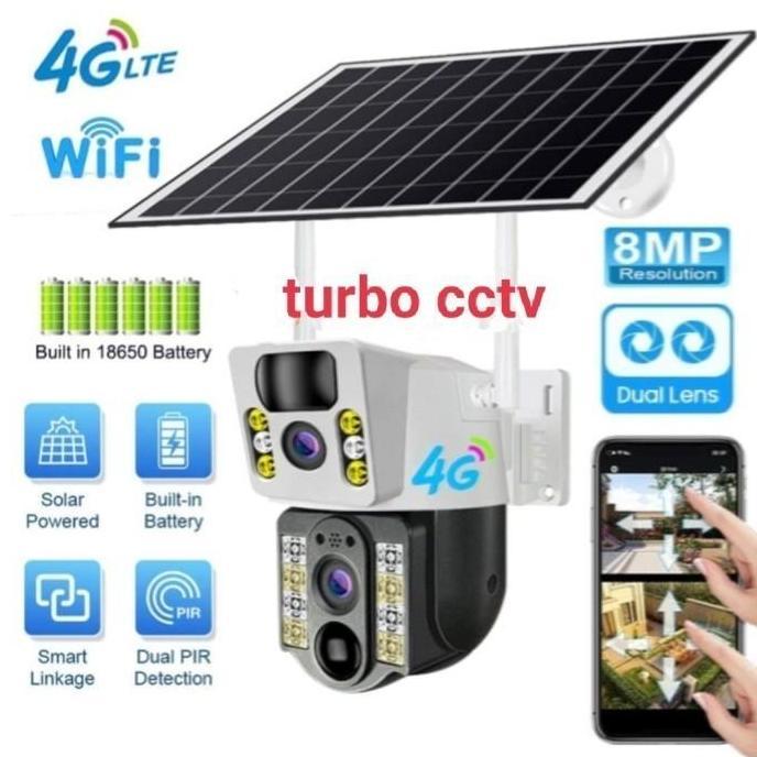 CAMERA CCTV WIFI 4G GSM OUTDOOR PTZ SOLAR PANEL KAMERA PENGINTAI