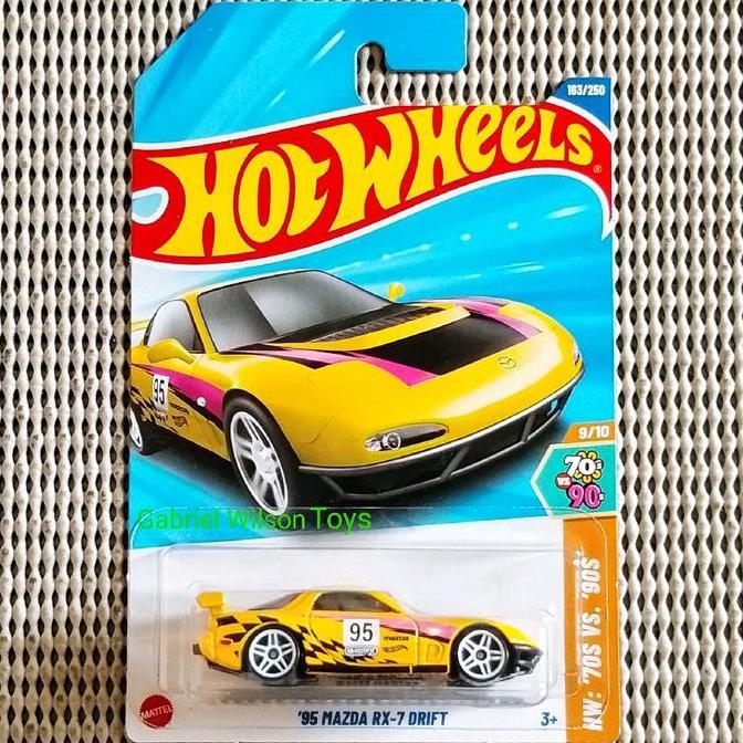 Hot Wheels 95 Mazda RX7 Drift - Yellow