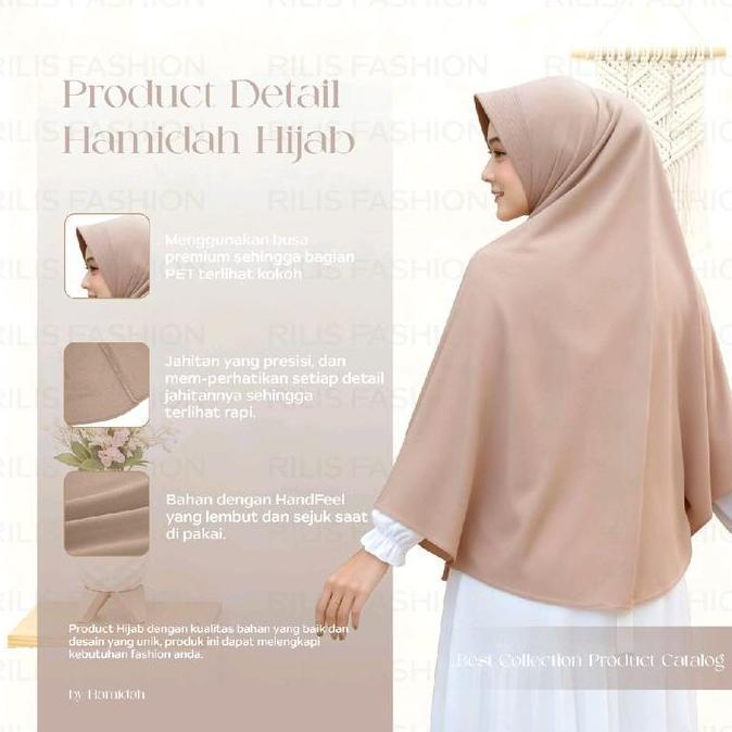 Chiusura- Hijab Instan Hamidah Jumbo Muslim Ukuran Xl Jilbab Instan Ped Spandek Jersey| Hijab Ramdha