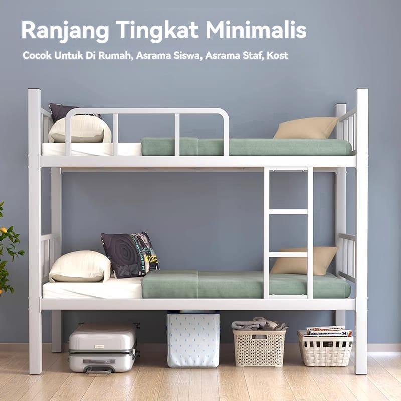 Ranjang Tingkat Besi Ranjang Susun Tingkat Tempat Tidur Tingkat