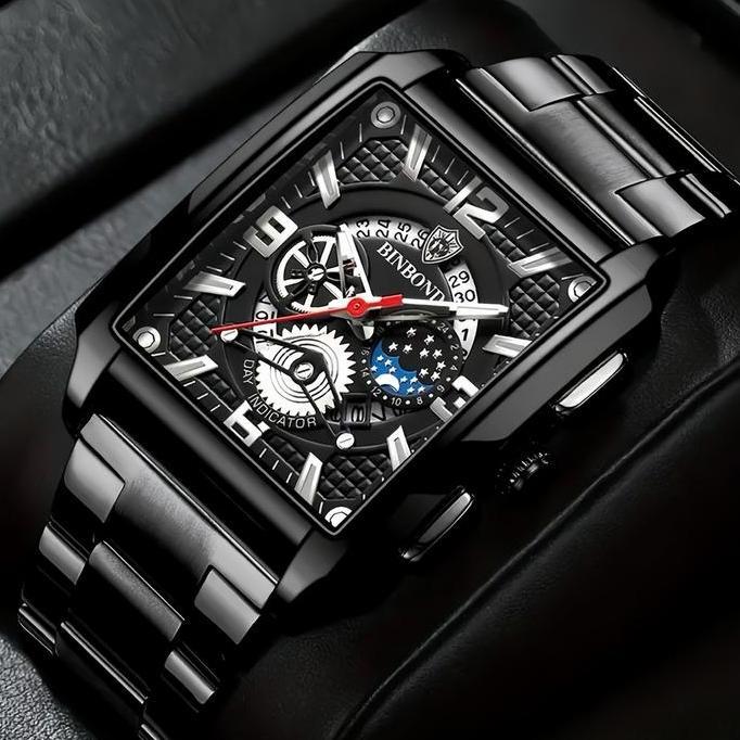 Cloknlok- Binbond C25 Jam Tangan Pria 100% Original Petak Terbaru Aesthetic Bisnis Tanggal Otomatis 