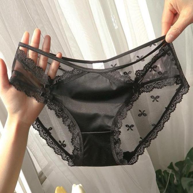 Wagee- Jc126 Cd Wanita Celana Dalam Satin Sexy Soft Motif Pita Ribbon Kualitas Bagus Pendek Dewasa
